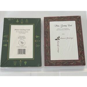 NEW 2 Packs Holiday Photo 4x6 Greeting Cards with Envelopes 10 Ct Per Package